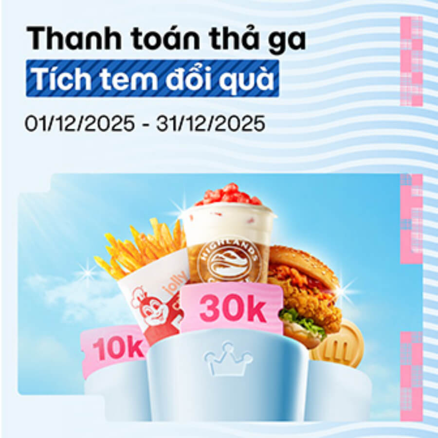 Thanh toán thả ga, tích tem đổi thẻ quà và Xu cực hời!