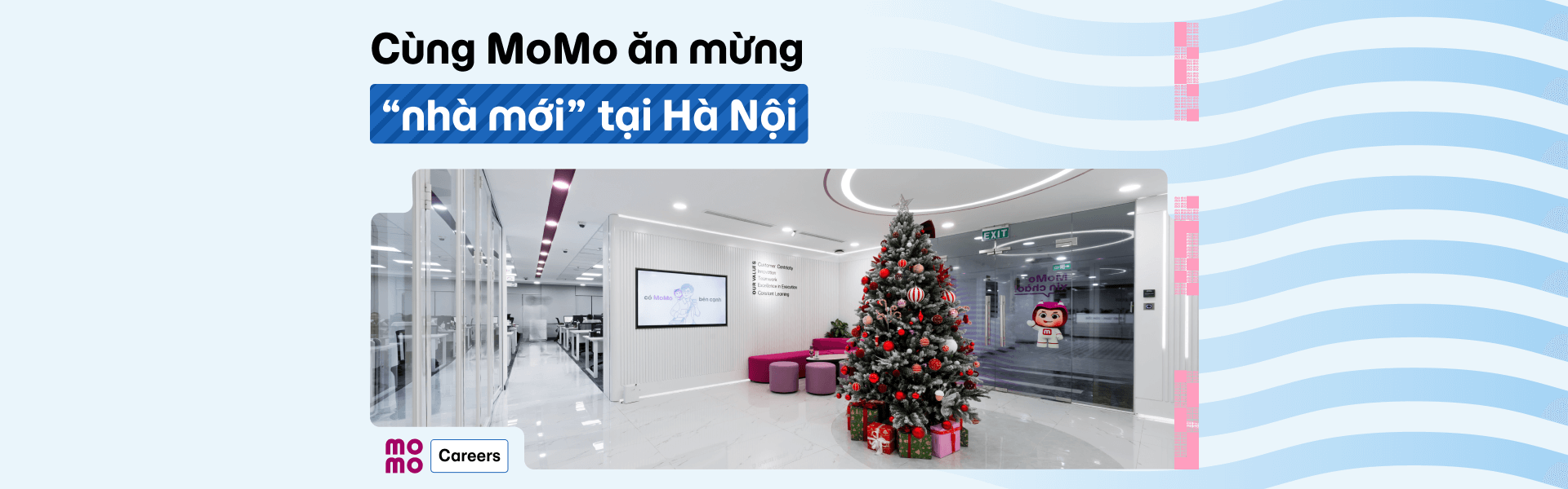 Cận cảnh “nhà mới” của MoMo ở Hà Nội: Có pantry mở, phòng họp view thành phố và “10 điểm tinh tế” cho không gian Momcare