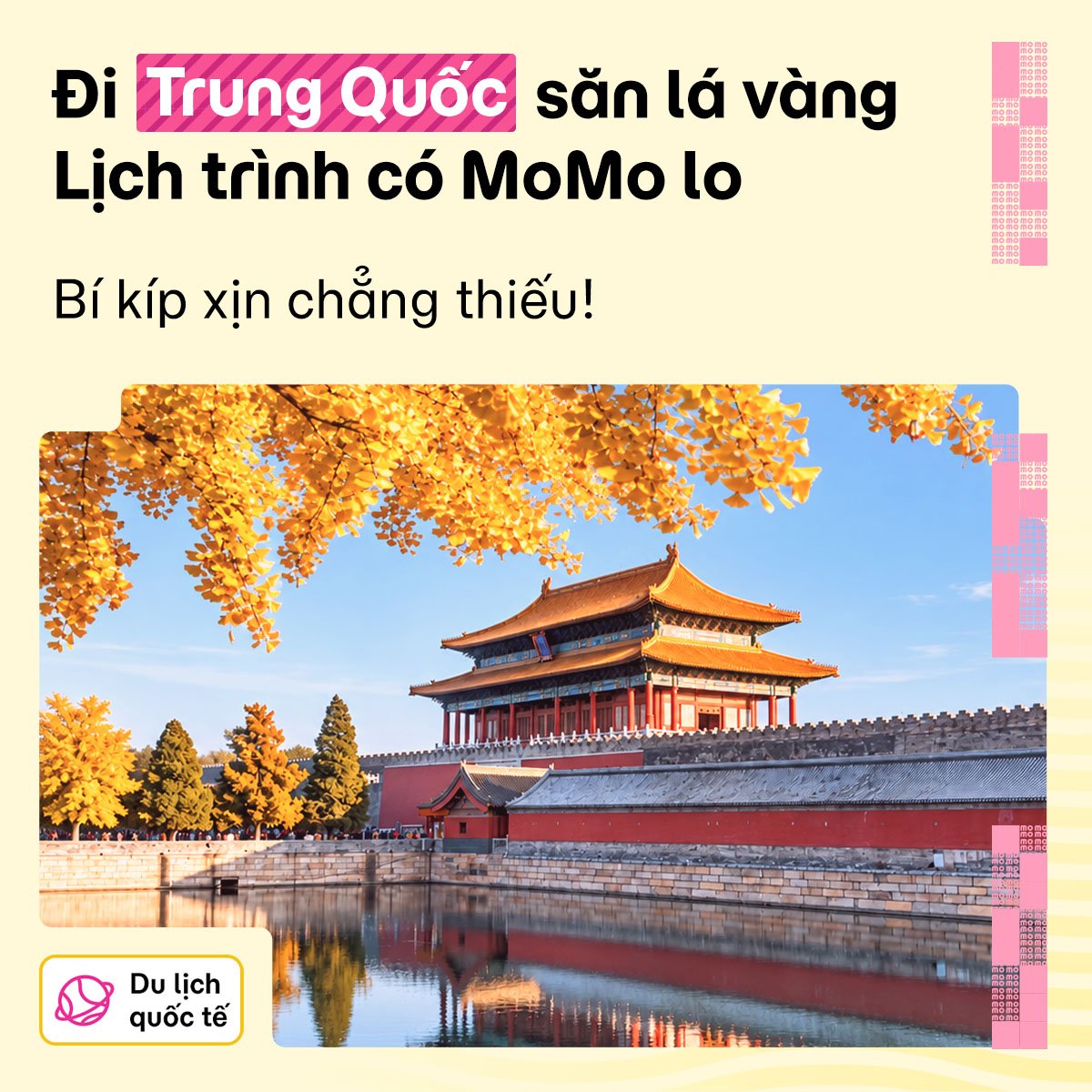 Khám phá mùa lá vàng Trung Quốc cùng MoMo Travel!