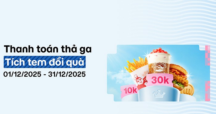 Thanh toán thả ga, tích tem đổi thẻ quà và Xu cực hời!