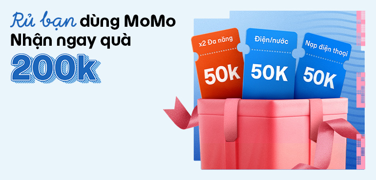 Giới thiệu MoMo, nhận quà 200.000đ không giới hạn