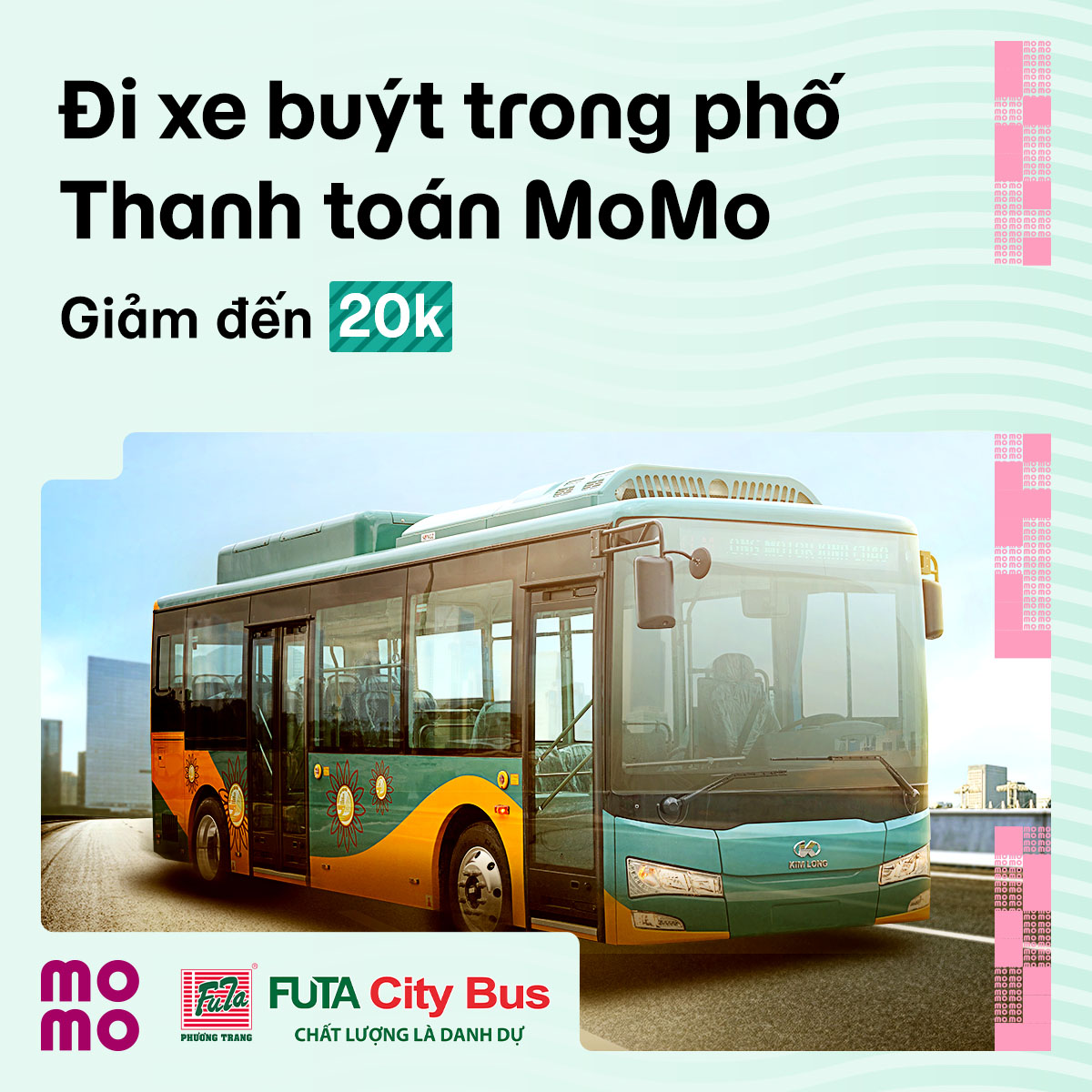 Cùng Phương Trang dạo phố  - Thanh toán MoMo để được giảm đến 20.000đ