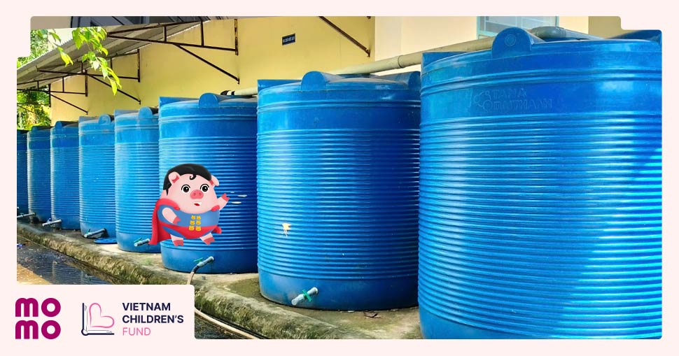 Các bồn chứa nước mưa dùng cho sinh hoạt cho học sinh tại nhiều trường trong khu vực Đồng bằng sông Cửu Long - 2