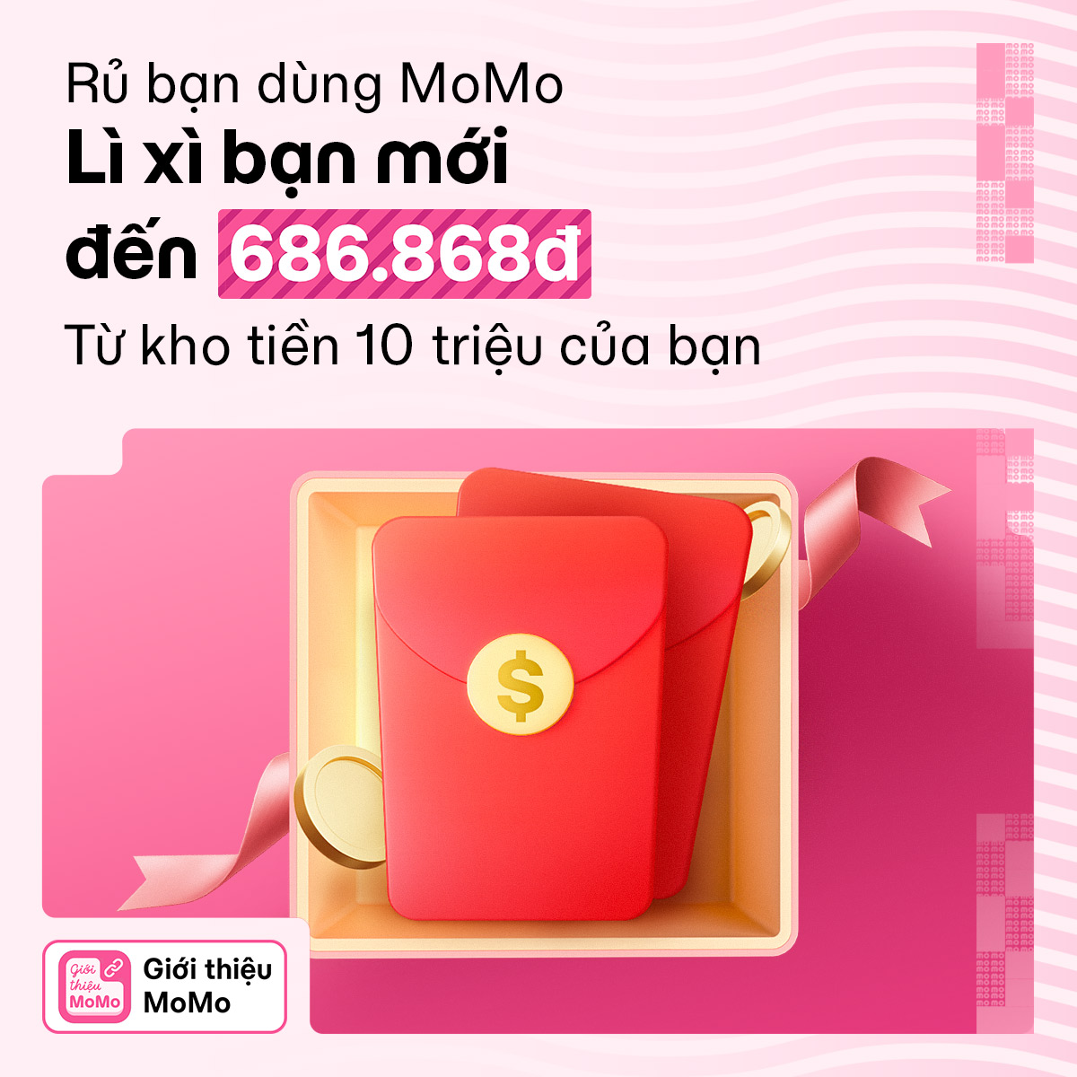 10 TRIỆU tiền mặt trong tay: Lì xì cho bạn bè, cả 2 cùng rước lộc!