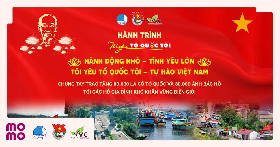 Gây quỹ để trao tặng 4.000 lá cờ Tổ quốc và ảnh Bác Hồ đến từng hộ gia đình nghèo nơi địa đầu Tổ quốc