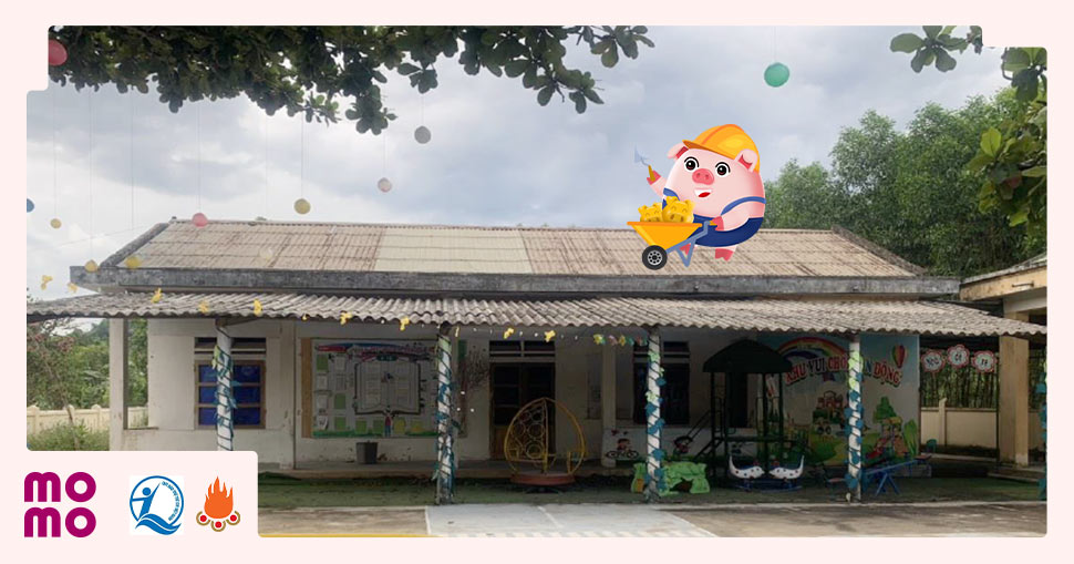 Góp Heo Vàng xây dựng điểm trường Ba Tâm thuộc Trường Mầm non Thuận Hóa, thôn Ba Tâm, xã Đồng Lê, tỉnh Quảng Trị