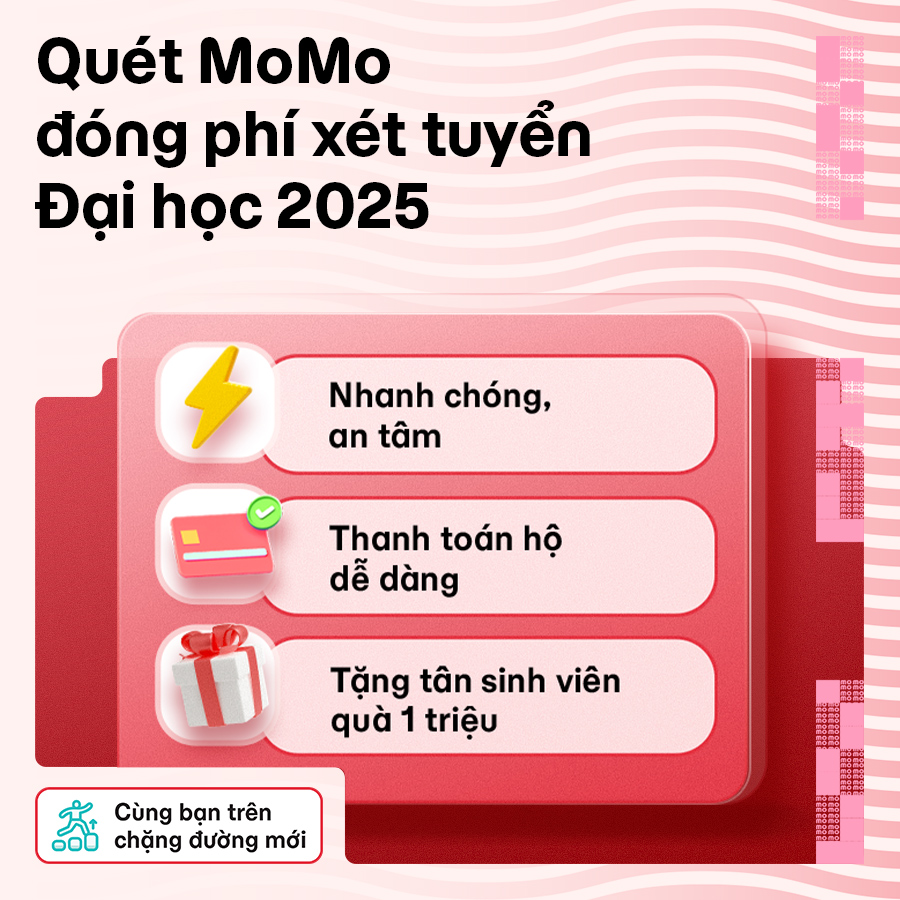 Quét QR đóng phí xét tuyển: Sĩ tử có quà 1 triệu, thanh toán an tâm & nhanh chóng