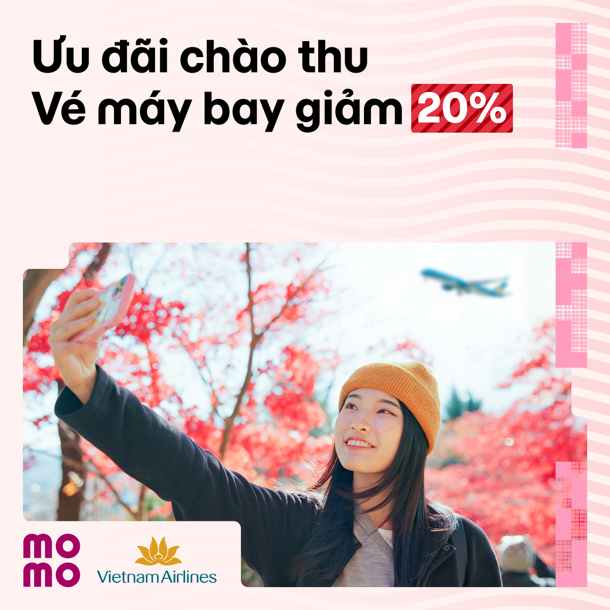 Chào thu: Hưởng trọn ưu đãi vi vu 20% với vé máy bay Vietnam Airlines