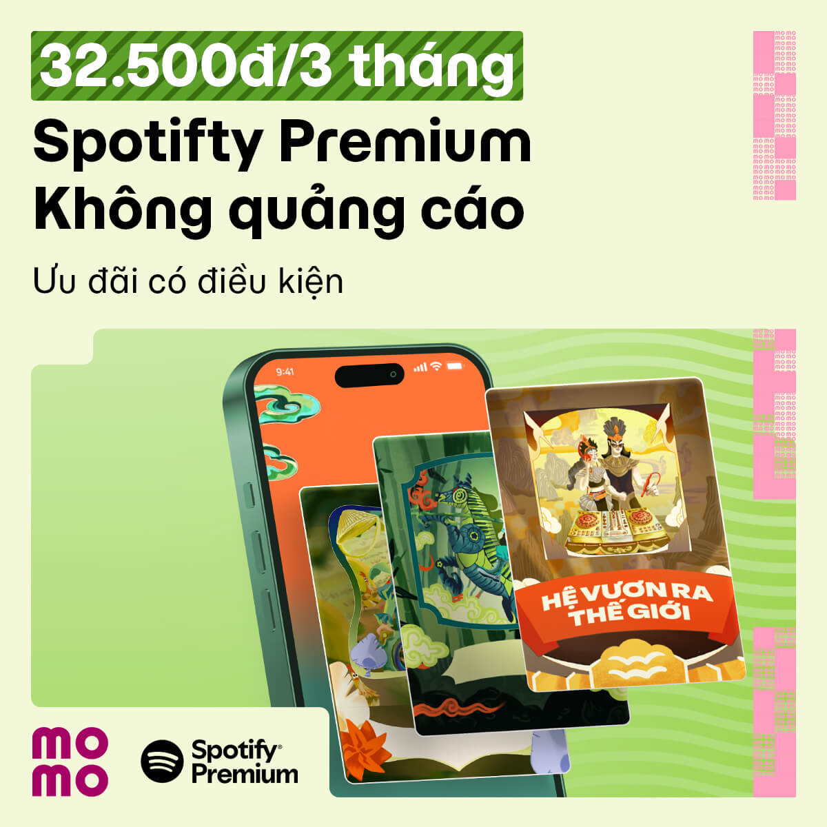MỚI! Ưu đãi 32.500đ/ 3 tháng Spotify Premium trải nghiệm Chất Việt trong Chất Nhạc
