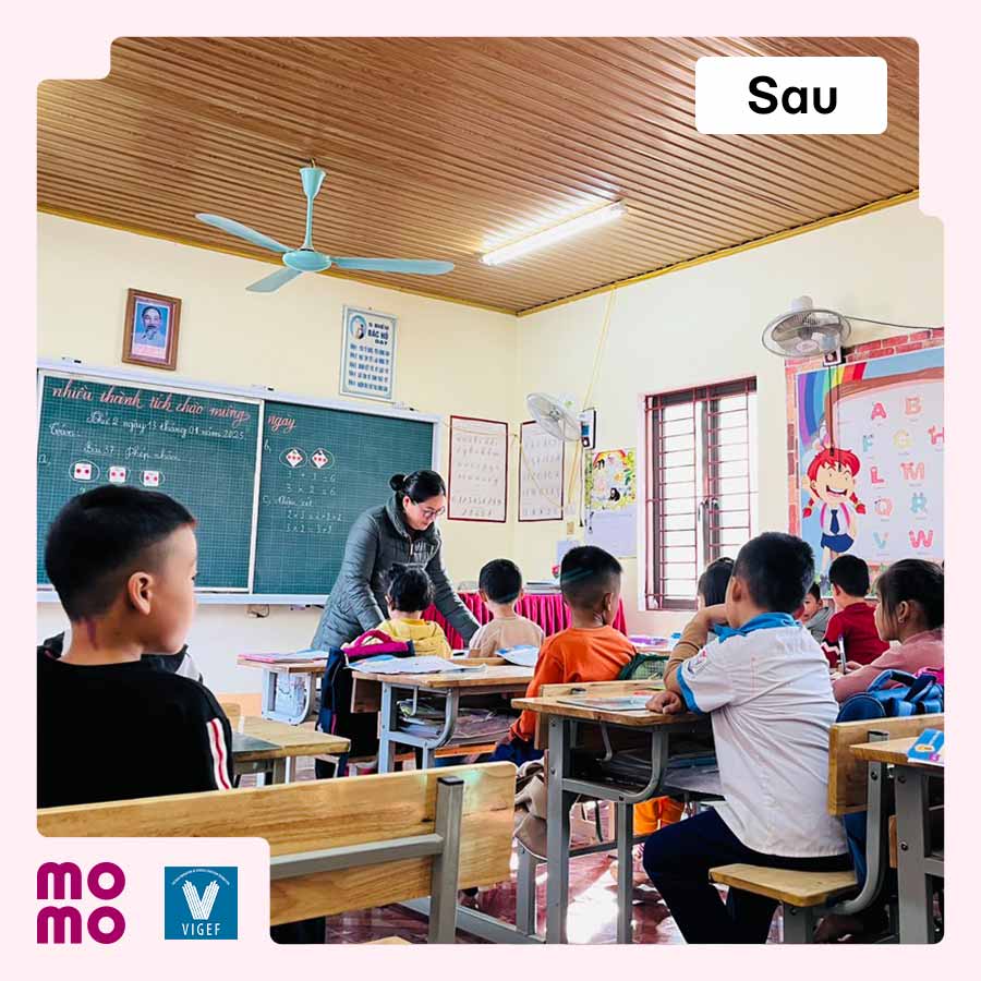 Hoàn thành cải tạo phòng học mới, sửa chữa hệ thống điện cho Trường Tiểu học Chi Khê