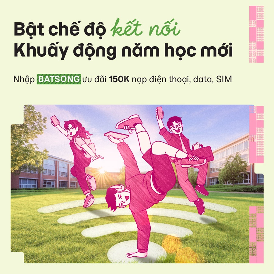 BACK TO SCHOOL –  Một cú chạm trên MoMo, bật chế độ kết nối, khuấy động năm học mới với MoMo!