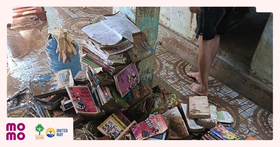 Cùng chung tay giúp các em học trò tại Nghệ An vững vàng vượt qua bão lũ, vững bước đến trường.