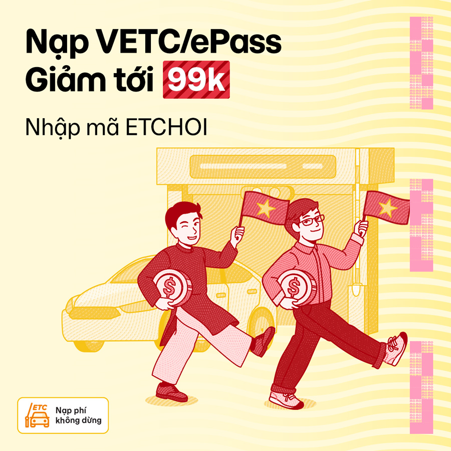 Ưu đãi tới 200K cho xế yêu khi nạp VETC/ePass trên MoMo!