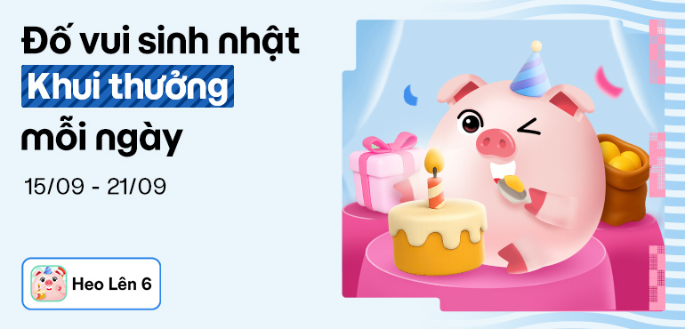 Mừng tuổi lên 6, Heo Đất thả lì xì