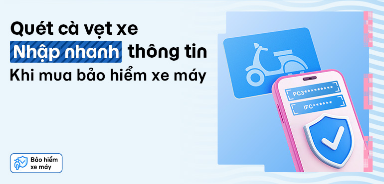 Tính năng mới: Điền nhanh thông tin khi mua bảo hiểm xe máy qua MoMo
