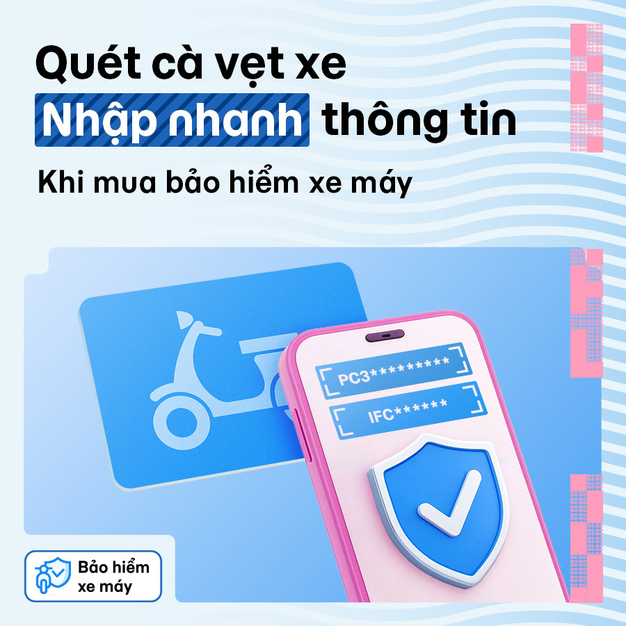 Tính năng mới: Điền nhanh thông tin khi mua bảo hiểm xe máy qua MoMo