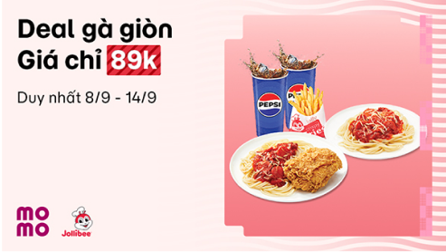 Lộ diện combo Jollibee siêu ngon, ăn là ghiền giá cực rẻ  89.000đ