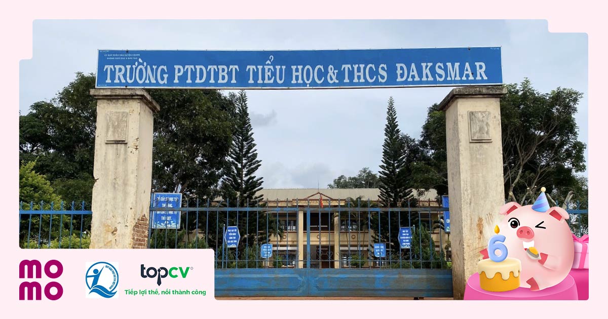 Góp Heo Vàng trao tặng phòng tin học Trường PTDTBT Tiểu học & Trung học Cơ sở Đak Smar và Trường Tiểu học Tân Hưng
