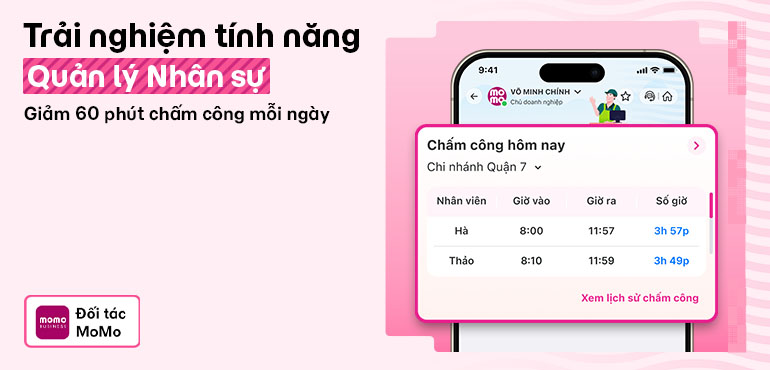 Sắp ra mắt: Quản lý nhân viên toàn diện cho chủ quán ngay trên MoMo