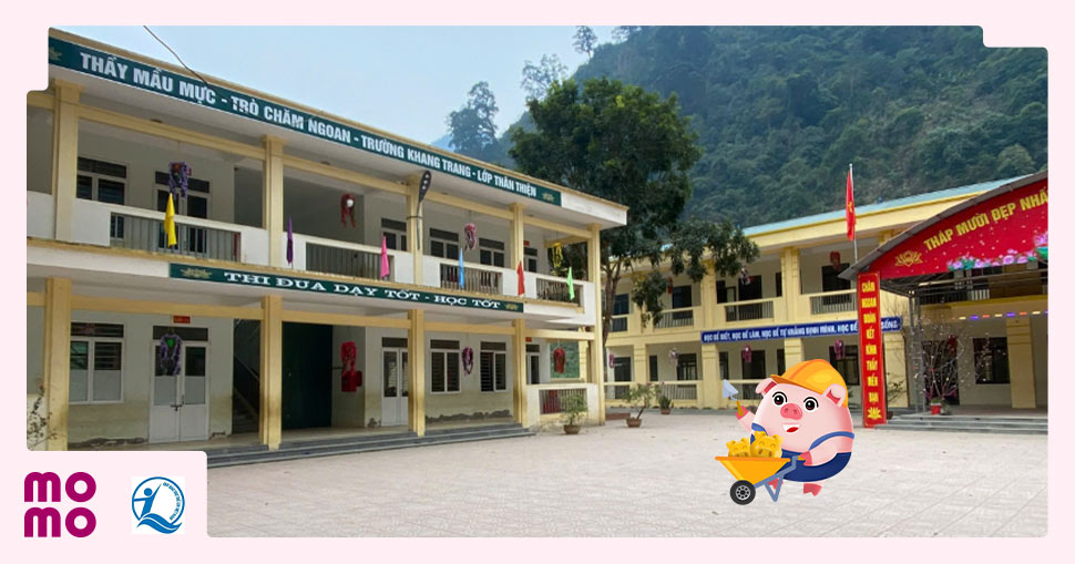 Góp Heo Vàng xây giếng nước tại Điểm trường Xà Ây và Trường Tiểu học Minh Tân