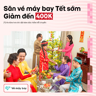 Săn vé máy bay Tết 2026 từ giờ: Đặt sớm giảm đến 400.000Đ!