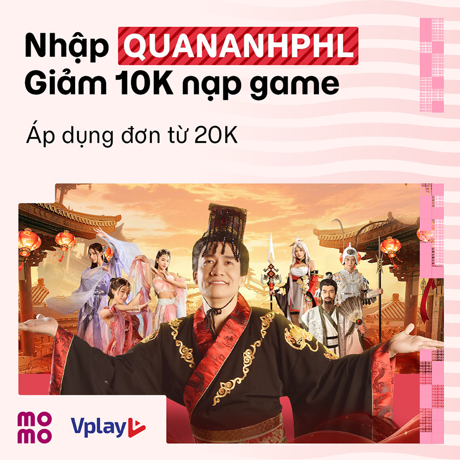 Trở thành chúa công thực thụ trong Quần Anh Phong Hoa Lục với voucher nạp game từ MoMo!