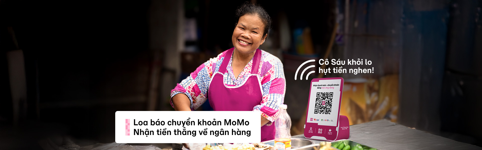 Loa báo chuyển khoản MoMo giúp nhận tiền về thẳng ngân hàng
