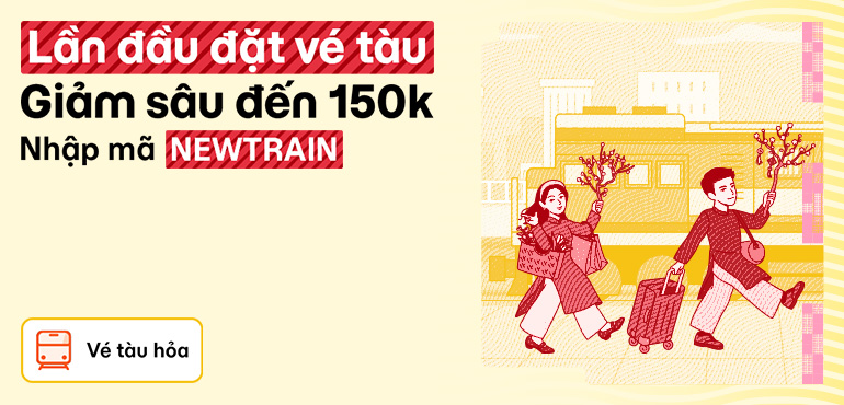 Tết 2026 thật gần: Lần đầu đặt vé tàu, giảm đậm 150.000Đ trên MoMo Travel!