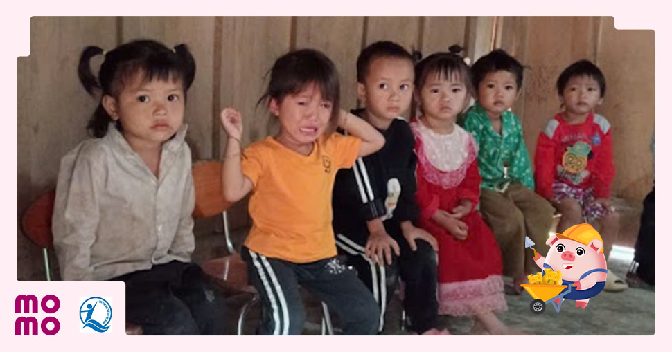 Điểm trường có ba phòng học, trong đó có một phòng mượn tạm 