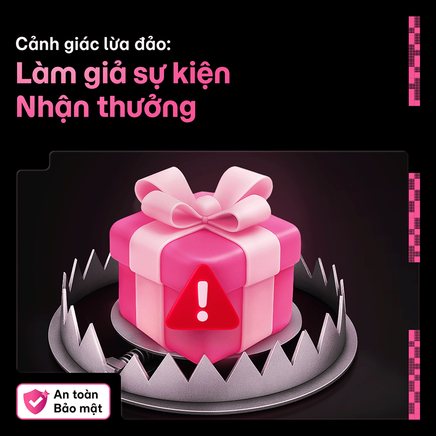 MoMo nhắc bạn cẩn thận trò lừa đảo giả sự kiện nhận thưởng