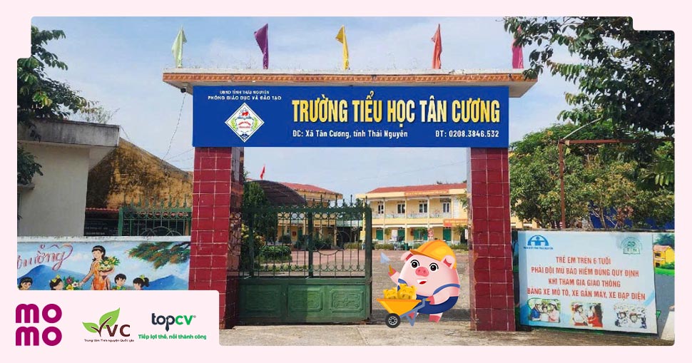 Góp Heo Vàng tặng phòng tin học cho Trường Tiểu Học Tân Cương, Thái Nguyên