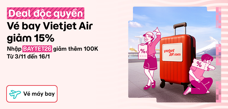 Độc quyền 11.11: Vietjet Air giảm 15%, thêm triệu deal vé máy bay hấp dẫn từ MoMo Travel