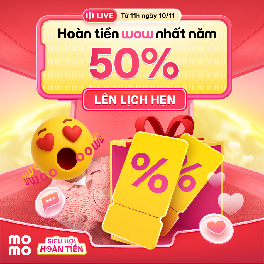 Siêu Hội Hoàn Tiền trở lại. Xem livestream nhận deal hoàn 50% cực WOW!