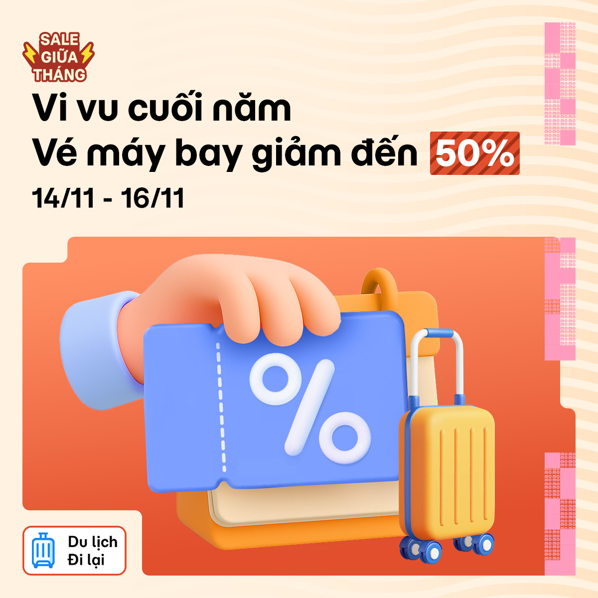 Sale giữa tháng 11: Vé máy bay giảm đến 50%, thỏa sức vi vu cuối năm!