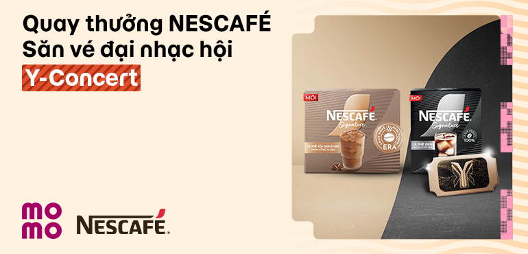 Quay thưởng cùng NESCAFÉ - Săn vé vũ trụ âm nhạc Y-Concert!