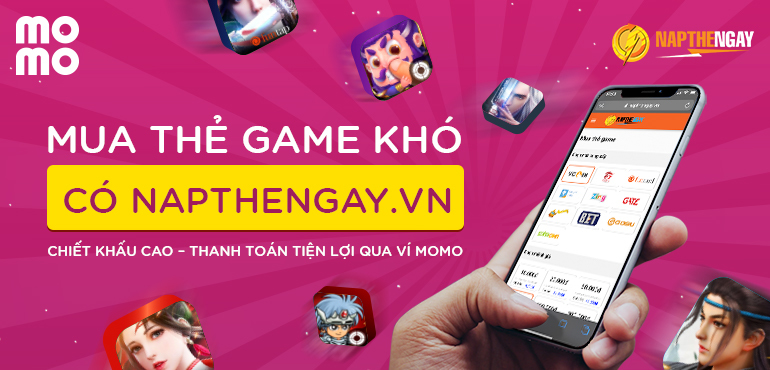 Thanh toán khi mua thẻ Game bằng Ví MoMo