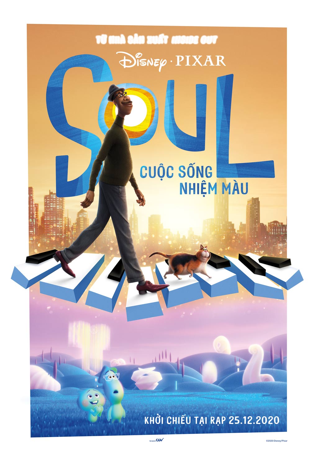 Poster chính thức của Soul: Cuộc Sống Nhiệm Màu. 