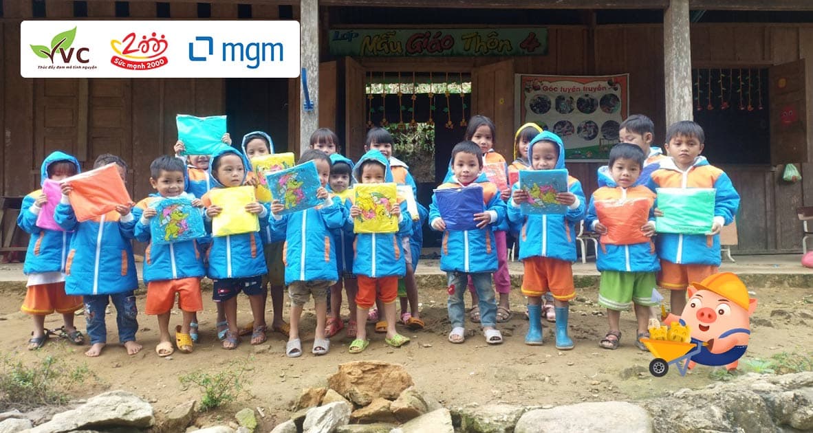 Góp Heo Vàng - Mang hy vọng tặng trường mới cho 30 trẻ Trà Leng