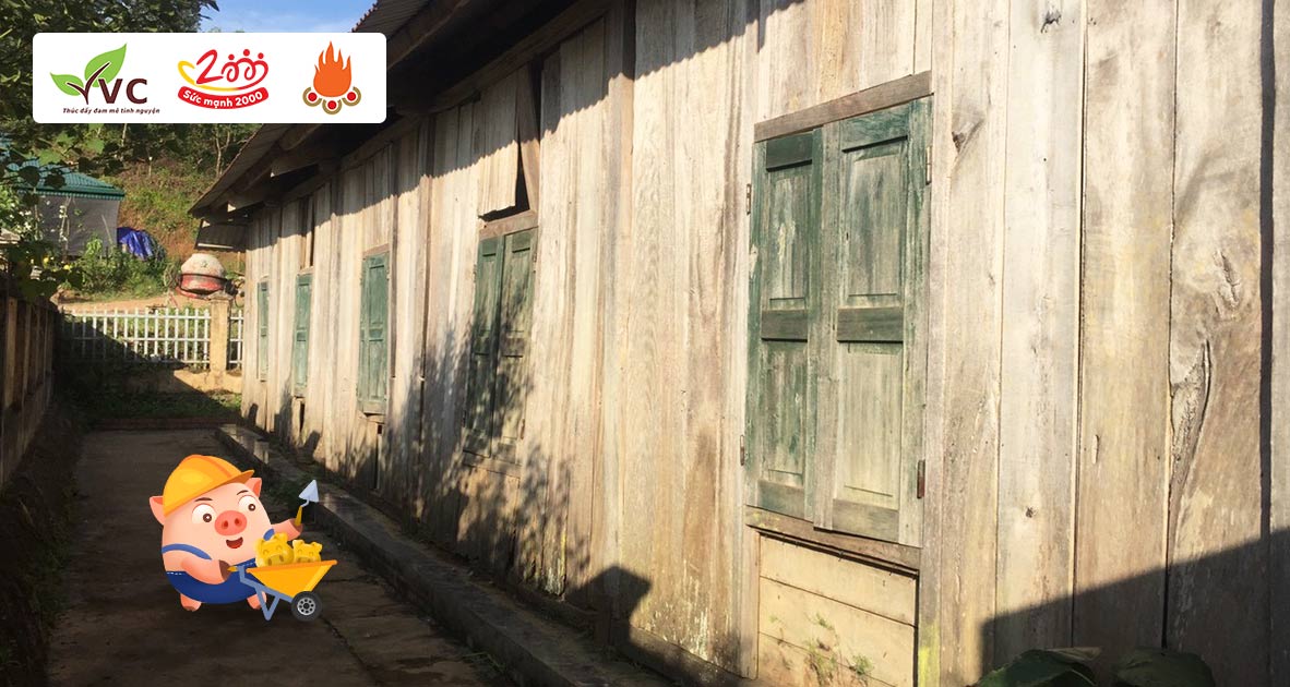 Cùng góp Heo vàng xây điểm trường Nậm Tiến 1, tỉnh Lai Châu để các bé có phòng học kiên cố, khang trang và đảm bảo an toàn, không sợ mưa bão. 