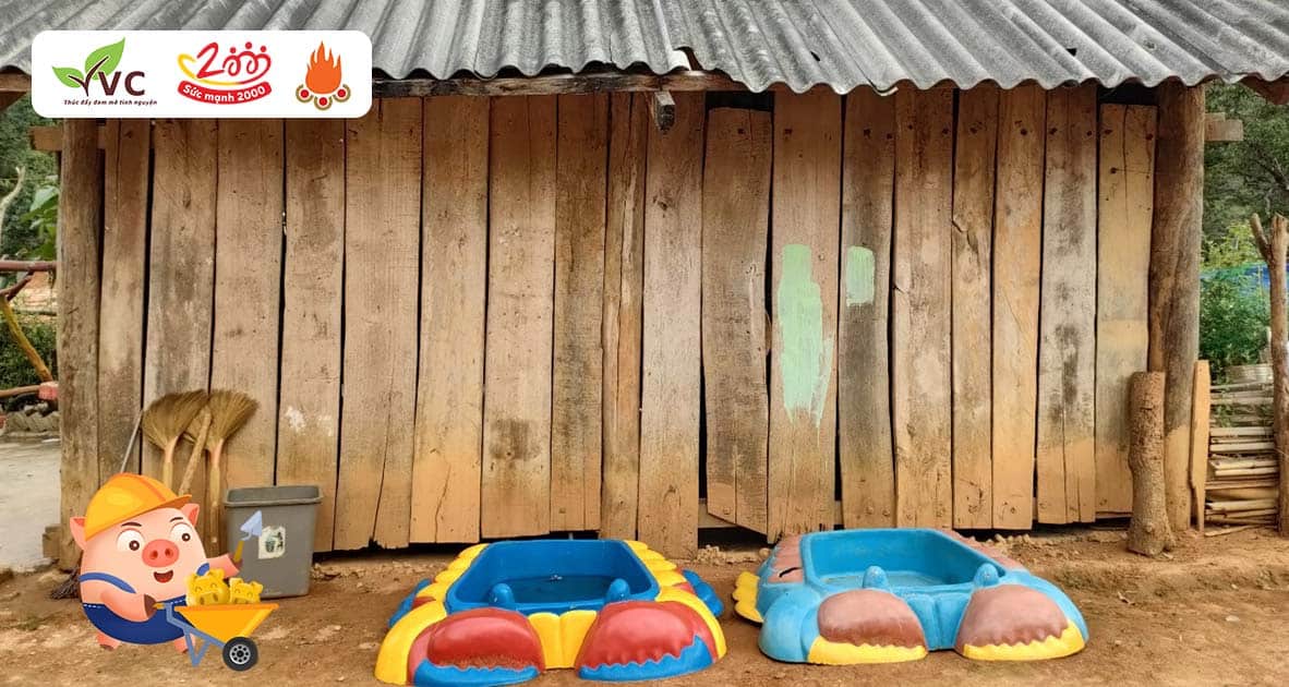 Cùng Góp Heo vàng xây dựng thêm phòng học điểm trường Háng Pu Xi, tỉnh Điện Biên để 25 bé mầm non có lớp học kiên cố, không còn học ở nền đất trơn trượt trời mưa.