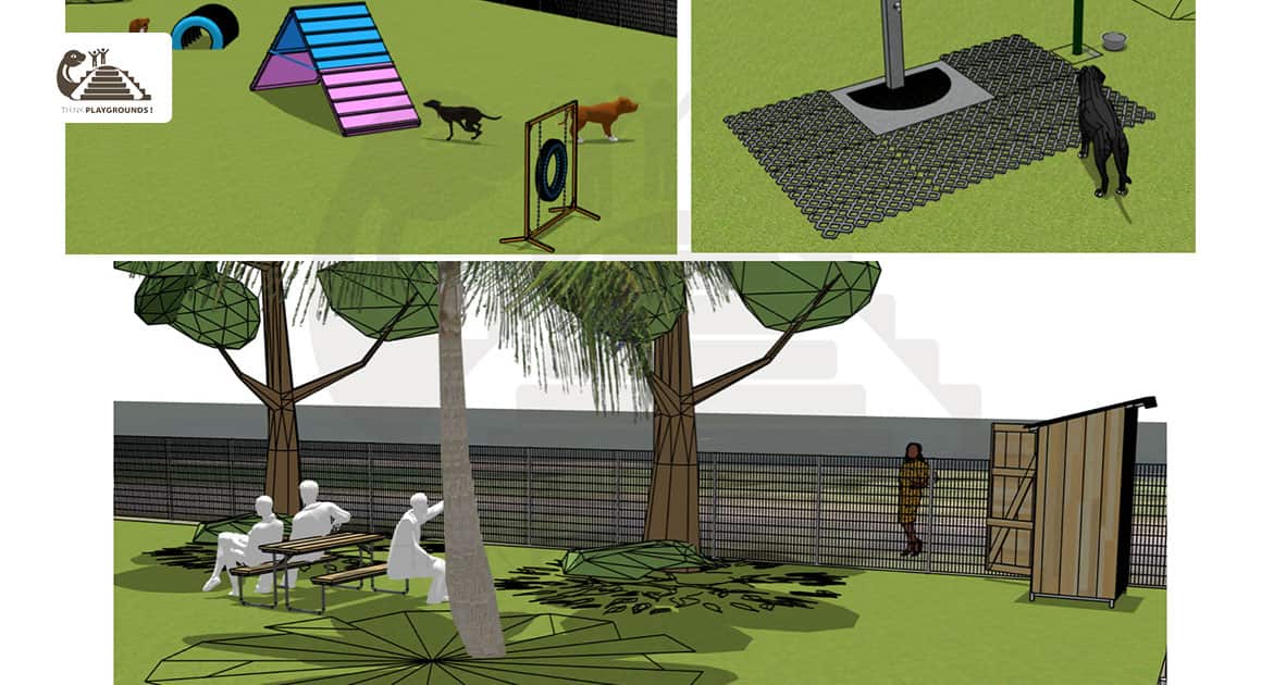 Phối cảnh thiết kế của công viên dành cho cộng đồng nuôi chó - 1