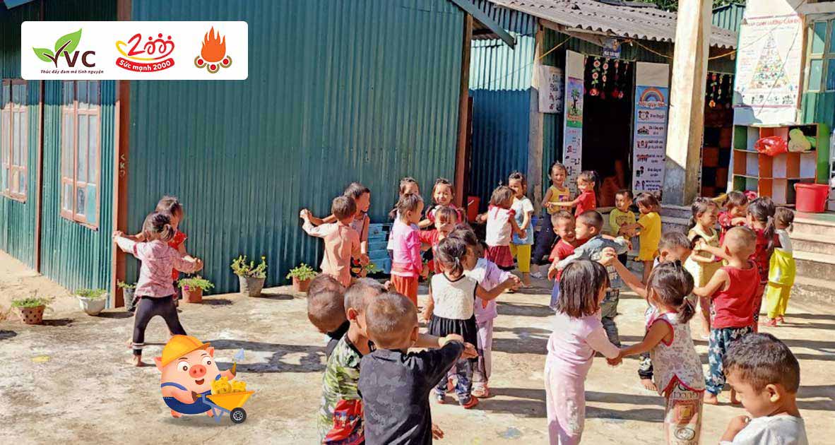 Chung tay quyên góp Heo Vàng xây dựng thêm phòng học điểm trường bản Sín Sủ - tỉnh Điện Biên để các bé không phải học trong phòng tôn chật chội, nóng bức và bí bách.