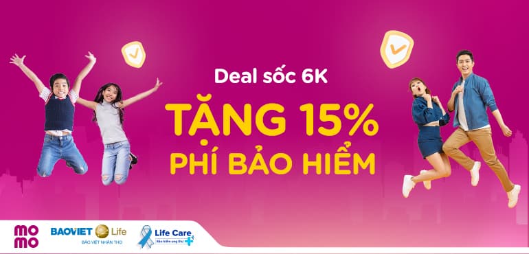 Deal HOT: Tặng 15% phí Bảo hiểm Bệnh Ung thư và Đột quỵ Life Care của Bảo Việt Nhân thọ