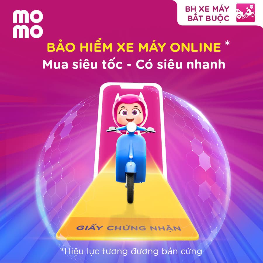 Mua Bảo hiểm Xe máy online, có ngay giấy chứng nhận điện tử chỉ ít phút