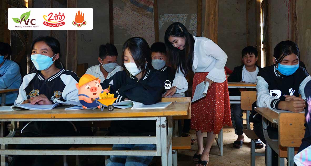 Chung tay góp Heo Vàng xây dựng thêm phòng học trường TH và THCS Chiềng Lương - tỉnh Sơn La để các bé có phòng học kiên cố, an toàn.