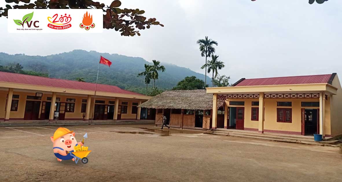 Cùng góp Heo Vàng xây dựng thêm phòng học điểm trường TH bản Cha Lung, tỉnh Thanh Hoá để các bé không phải học trong nhà gỗ mái lá thấp, lụp xụp.