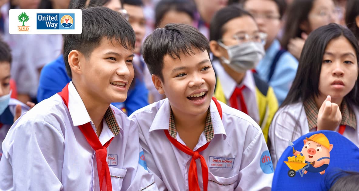 Cùng MSD và Heo Đất MoMo cải tạo cơ sở hạ tầng 2 trường học và truyền thông xã hội vì những Trường học an toàn tại Hà Nội.