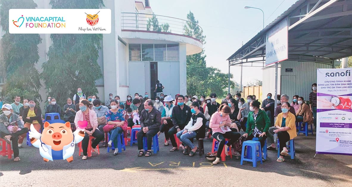 Chuyến thăm Khám Sàng Lọc nhằm tầm soát bệnh tim bẩm sinh cho gần 1500 trẻ em nghèo tại các tỉnh Lâm Đồng và Đắk Lắk tại khu vực Tây Nguyên