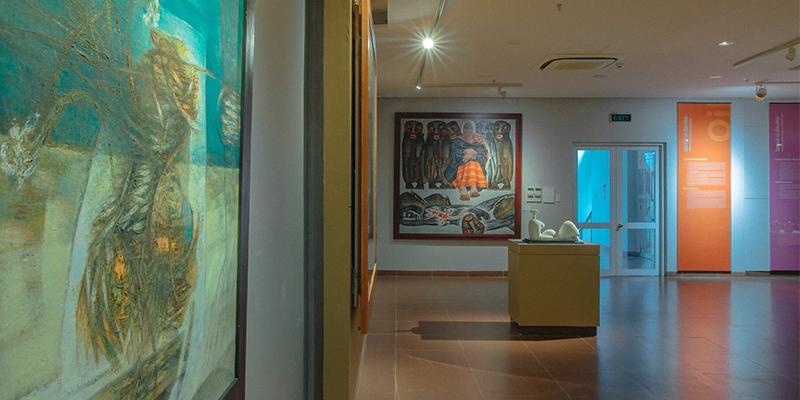 Một góc trưng bày của Bảo tàng mỹ thuật Đà Nẵng