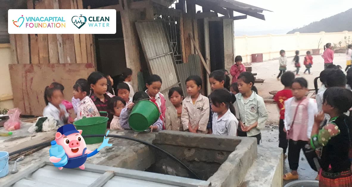 Cùng VinaCapital Foundation góp Heo Vàng hỗ trợ chi phí lắp đặt hệ thống nước sạch cho các trường học vùng sâu vùng xa